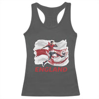 England Soccer Fan English Flag Racerback Tank Top