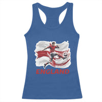 England Soccer Fan English Flag Racerback Tank Top