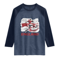 England Soccer Fan English Flag Raglan Shirt