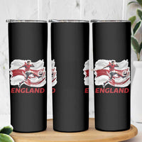 England Soccer Fan English Flag Skinny Tumbler