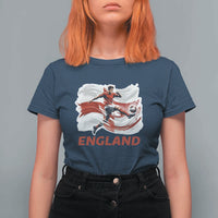 England Soccer Fan English Flag T Shirt For Women
