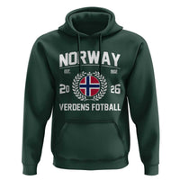 Norway Soccer Football Fan 2026 Norwegian Flag Hoodie