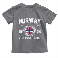 Norway Soccer Football Fan 2026 Norwegian Flag Toddler T Shirt