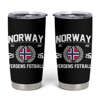 Norway Soccer Football Fan 2026 Norwegian Flag Tumbler Cup
