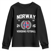 Norway Soccer Football Fan 2026 Norwegian Flag Youth Sweatshirt