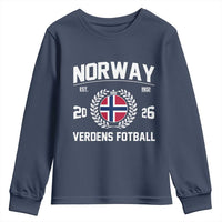 Norway Soccer Football Fan 2026 Norwegian Flag Youth Sweatshirt
