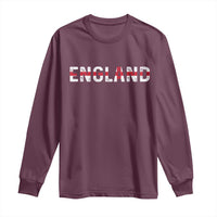England English Flag Vintage Long Sleeve Shirt