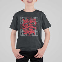 England Flag Lion Symbol English Pride T Shirt For Kid