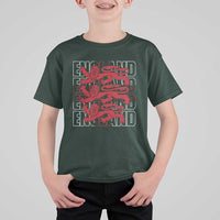 England Flag Lion Symbol English Pride T Shirt For Kid