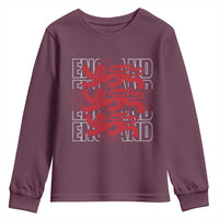 England Flag Lion Symbol English Pride Youth Sweatshirt