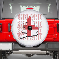 England Map St George's Cross English Roots Spare Tire Cover
