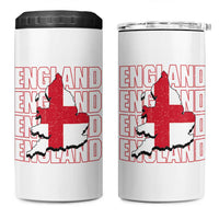 England Map St George's Cross English Roots 4 in 1 Can Cooler Tumbler