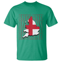 England Map St George's Cross English Roots T Shirt