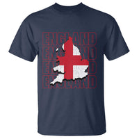 England Map St George's Cross English Roots T Shirt