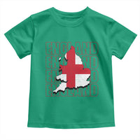 England Map St George's Cross English Roots Toddler T Shirt