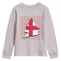 England Map St George's Cross English Roots Youth Sweatshirt
