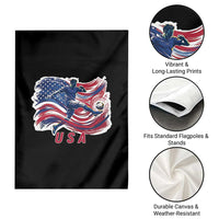 USA Soccer Fan American Flag Garden Flag