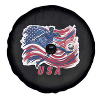 USA Soccer Fan American Flag Spare Tire Cover