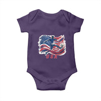 USA Soccer Fan American Flag Baby Onesie