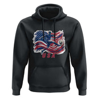 USA Soccer Fan American Flag Hoodie