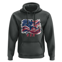 USA Soccer Fan American Flag Hoodie