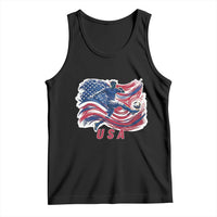 USA Soccer Fan American Flag Tank Top