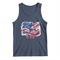 USA Soccer Fan American Flag Tank Top