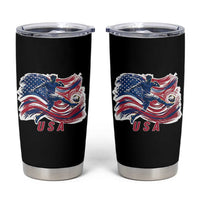 USA Soccer Fan American Flag Tumbler Cup