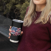 USA Soccer Fan American Flag Tumbler Cup