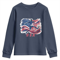 USA Soccer Fan American Flag Youth Sweatshirt