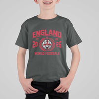 England Football Flag T Shirt For Kid Lion St George Cross Soccer Fan Patriotic