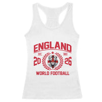 England Football Flag Racerback Tank Top Lion St George Cross Soccer Fan Patriotic