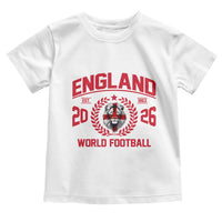 England Football Flag Toddler T Shirt Lion St George Cross Soccer Fan Patriotic