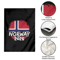 Norway 2026 Soccer Football Fan Norwegian Flag Garden Flag