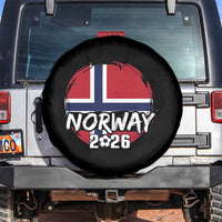 Norway 2026 Soccer Football Fan Norwegian Flag Spare Tire Cover