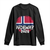 Norway 2026 Soccer Football Fan Norwegian Flag Long Sleeve Shirt