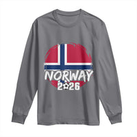 Norway 2026 Soccer Football Fan Norwegian Flag Long Sleeve Shirt