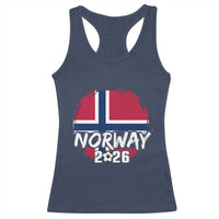 Norway 2026 Soccer Football Fan Norwegian Flag Racerback Tank Top