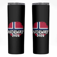 Norway 2026 Soccer Football Fan Norwegian Flag Skinny Tumbler