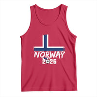 Norway 2026 Soccer Football Fan Norwegian Flag Tank Top