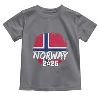Norway 2026 Soccer Football Fan Norwegian Flag Toddler T Shirt