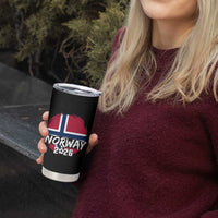 Norway 2026 Soccer Football Fan Norwegian Flag Tumbler Cup