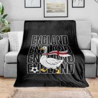 England Soccer Football Throw Blanket Silly Goose England Flag Fan Supporter