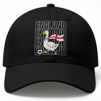 England Soccer Football Baseball Cap Silly Goose England Flag Fan Supporter