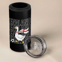 England Soccer Football 4 in 1 Can Cooler Tumbler Silly Goose England Flag Fan Supporter