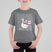 England Soccer Football T Shirt For Kid Silly Goose England Flag Fan Supporter