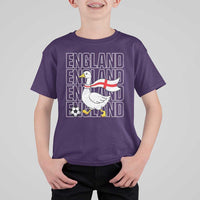 England Soccer Football T Shirt For Kid Silly Goose England Flag Fan Supporter