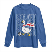 England Soccer Football Long Sleeve Shirt Silly Goose England Flag Fan Supporter