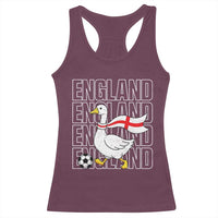 England Soccer Football Racerback Tank Top Silly Goose England Flag Fan Supporter
