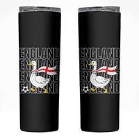 England Soccer Football Skinny Tumbler Silly Goose England Flag Fan Supporter